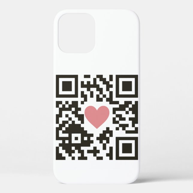 QR Love Code Case-Mate iPhone Case (Back)