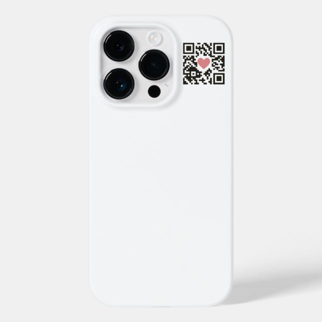 QR Love Code Case-Mate iPhone Case (Back)