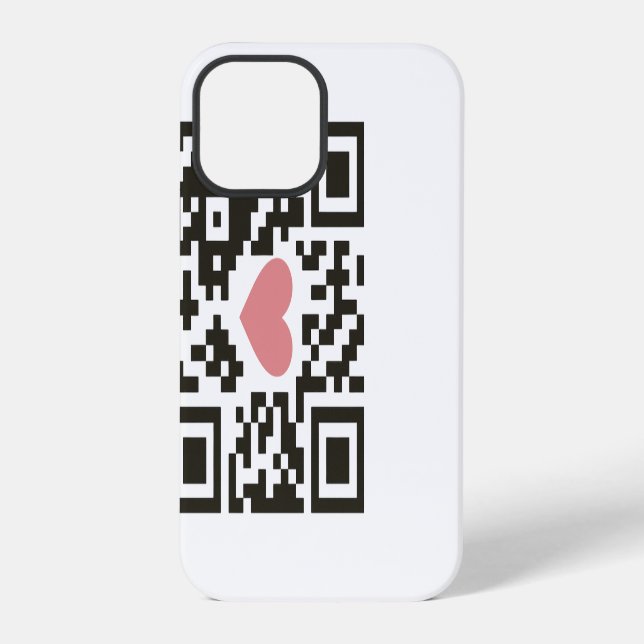 QR Love Code iPhone Case (Back)