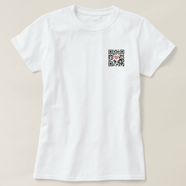 QR Love Code T-Shirt (Design Front)