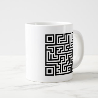QR Maze Large Coffee Mug