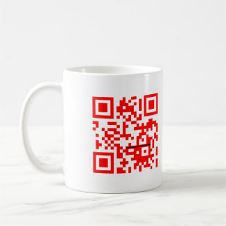 "QR me SAFE" red mug