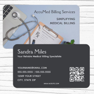 QR Medical Billing Business Card
