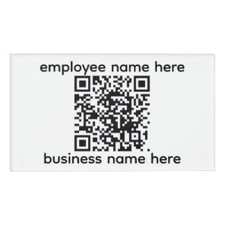 QR Name Tag