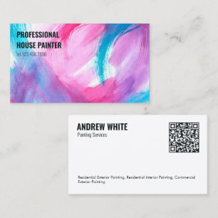 QR Painting Business Card