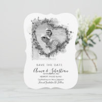*~* QR PHOTO AR6 WEDDING Heart SAVE the DATE