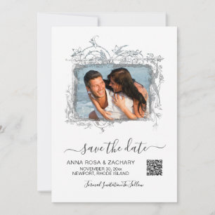 *~* QR Photo SAVE the DATE Wedding  - AR6 Website Invitation