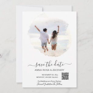 *~* QR  Photo - WEDDING SAVE the DATE AR6 Website  Invitation