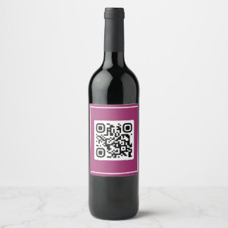 QR Proposal - Will You Marry Me? Wine Label