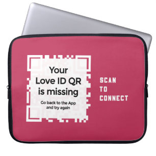 QR - PURE Collection - RED - Laptop Sleeve