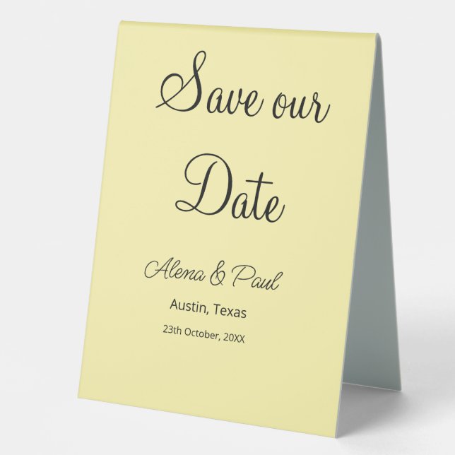 QR Save Our Date add photoname date black white  (Front)