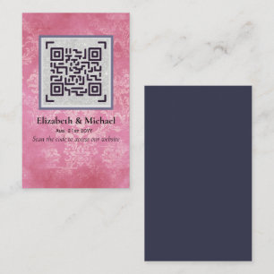 QR Scanning Code RSVP Wedding Details Enclosures Business Card