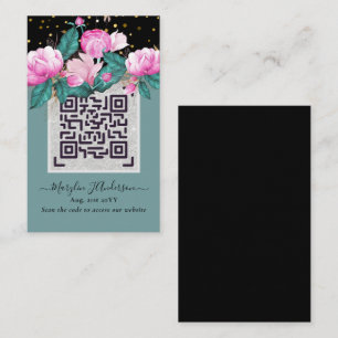 QR Scanning Code Wedding Details Enclosures Business Card