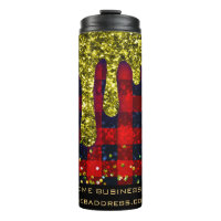 *~* QR SWAG  Rustic Christmas Glitter Red Plaid 