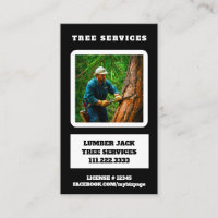 *~* QR Tree Services Lumber Jack Tree Trunk
