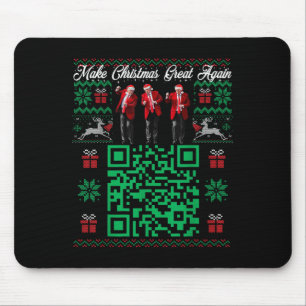 Qr Trump Dance Code Santa Trump Make Christmas Gre Mouse Pad