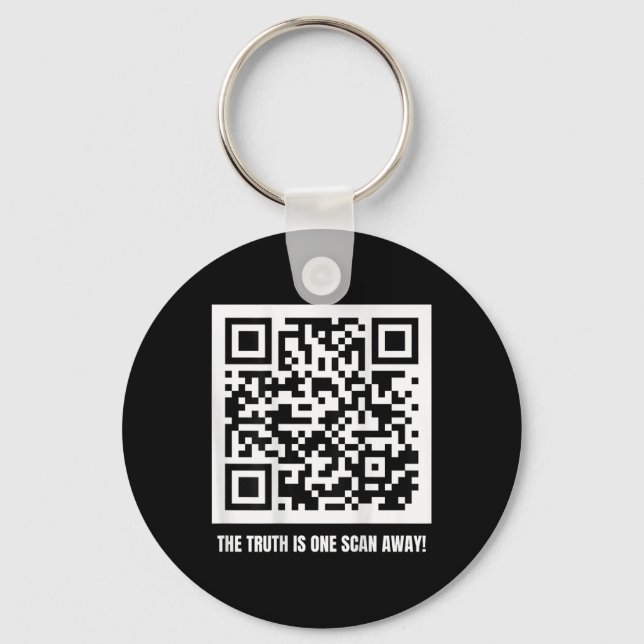 Qr Trump Dancing Code Merch Uni-adult , Black, Key Ring (Front)