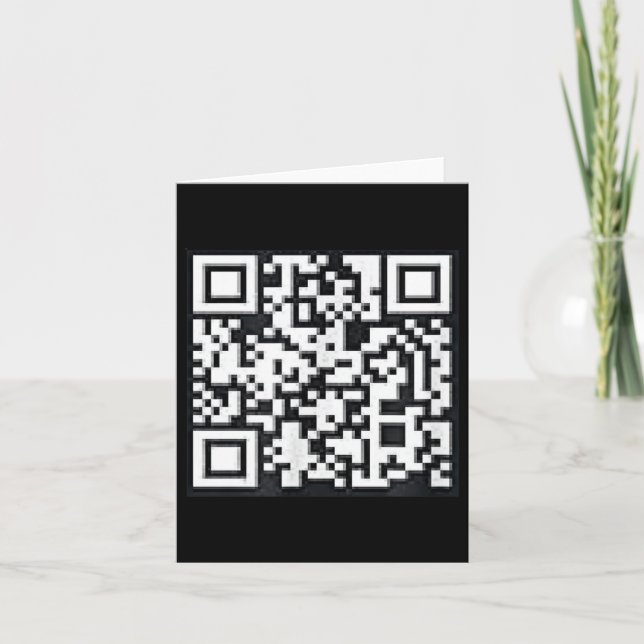 Qr Trump President Trump Dance Code Funny Uni Card (Front)