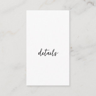 QR WEDDING WEBSITE add photoname date black white Enclosure Card