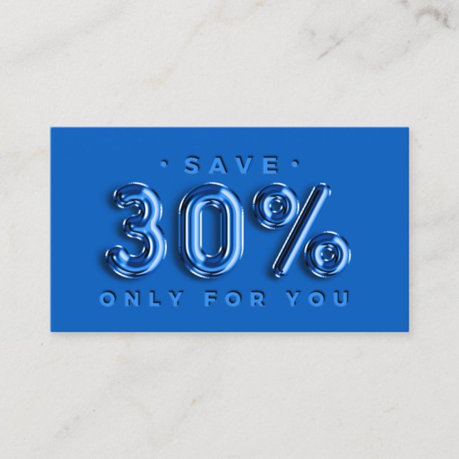 QRCODE 30%OFF Discount Blue Rose Insert VIP (Front)