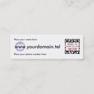 QRCode Business Card for .Tel Domains