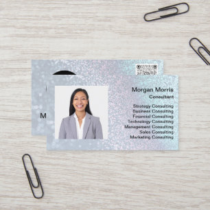 QRCode Logo Photo Professional Company Corporate Business Card