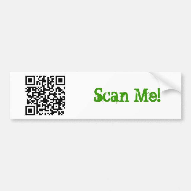 qrcode - mananddog, Scan Me! Bumper Sticker (Front)
