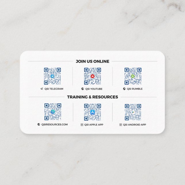 QSI Primary Logo - Business Cards (Back)