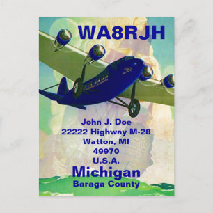 QSL Postcards HAM Radio Op Bermuda Triangle Ghosts