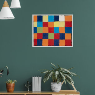 "Qu 1" Colour Chart   Paul Klee   Poster