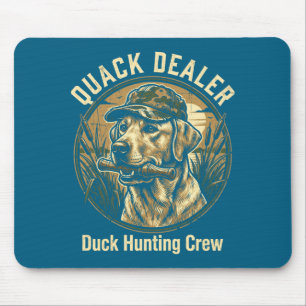 Quack Er Funny Duck Hunting Labrador Retriever Dog Mouse Pad