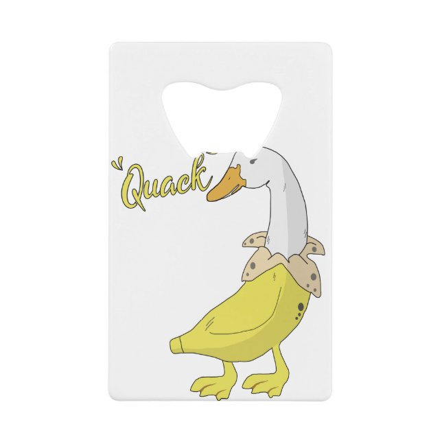 Quack Funny Banana Duck Strange Illustration Gift (Front)