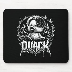 Quack funny metal duck dark humour animal meme  mouse pad