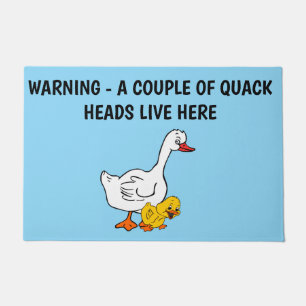 QUACK HEAD DUCKS DOORMAT