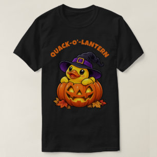 Quack-o’-Lantern Rubber Duck Halloween T-Shirt