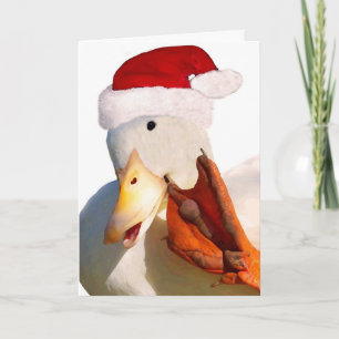 Quack Santa Claus Card
