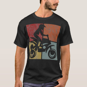 Quad ATV Motocross Offroad Retro Stunt T-Shirt
