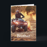 Quad ATV Off-Road Vehicle Birthday Brother Card<br><div class="desc">Quad ATV Off-Road Vehicle Birthday Brother</div>