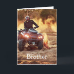 Quad ATV Off-Road Vehicle Birthday Brother Card<br><div class="desc">Quad ATV Off-Road Vehicle Birthday Brother</div>