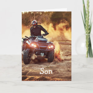 Quad ATV Off-Road Vehicle Birthday Son Card