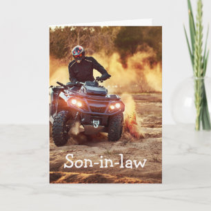 Quad ATV Off-Road Vehicle Birthday Son-in-law Card