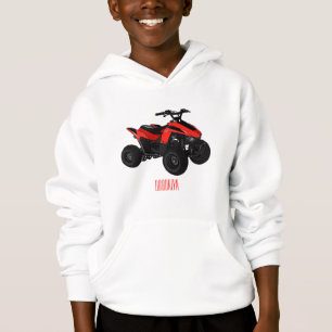 Quad bike atv cartoon illustration