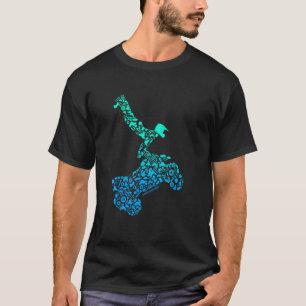 Quad Bike Calligram Four Wheeler Bike Rider T-Shirt
