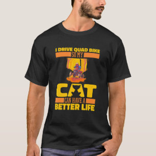 Quad Bike Cat Biker  Motor Sport Quad Bike T-Shirt