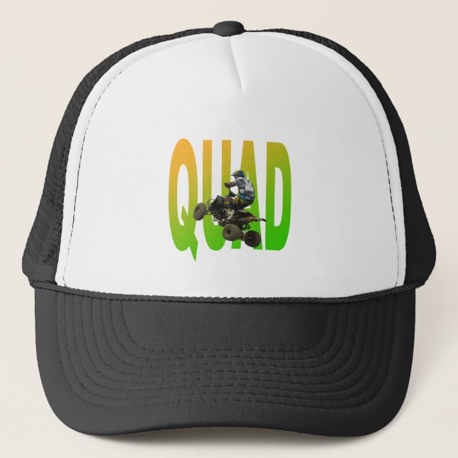 quad bike trucker hat (Front)
