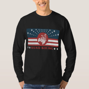 Quad Biking American USA Flag ATV Gift Sweatshirt T-Shirt