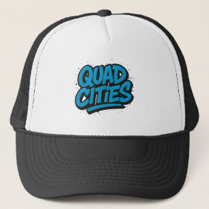 Quad Cities Graffiti Style – Urban Streetwear Iowa Trucker Hat