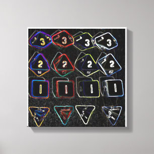 Quad Dice Canvas Print