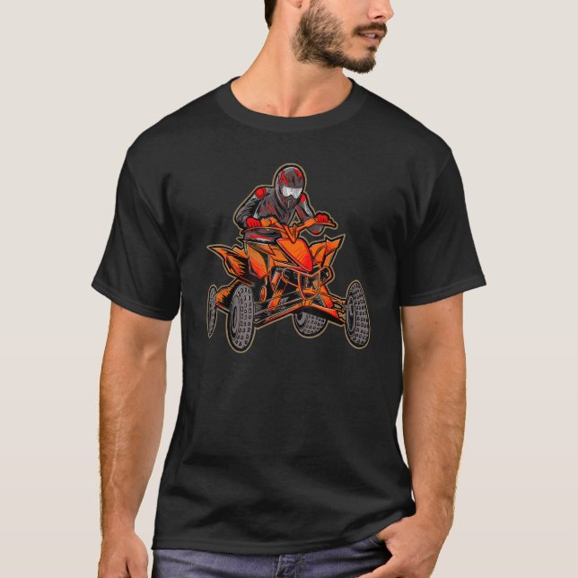 Quad Fan Quads Biker Motorcycle Enduro Men Women C T-Shirt (Front)