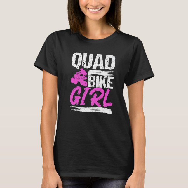 Quad Four Wheeler Women Quadding Quad Mudding T-Shirt (Front)